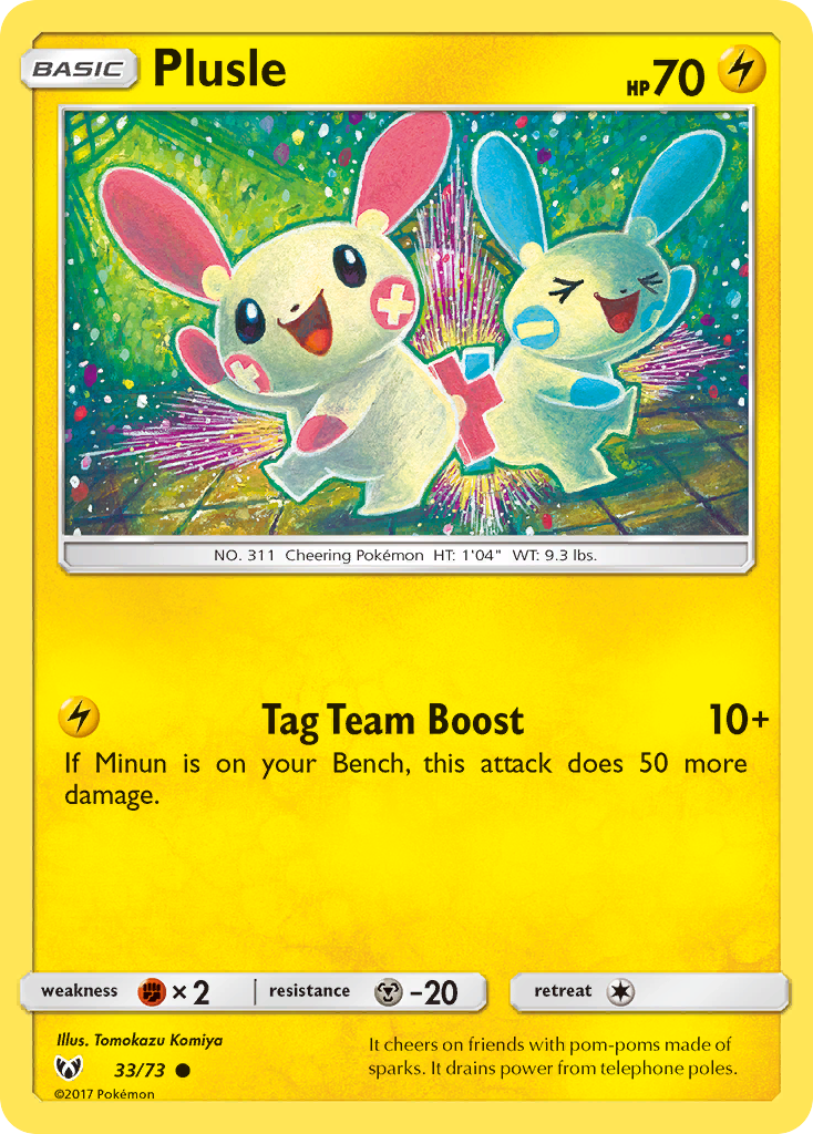 Plusle (33/73) [Sun & Moon: Shining Legends] | Good Games North