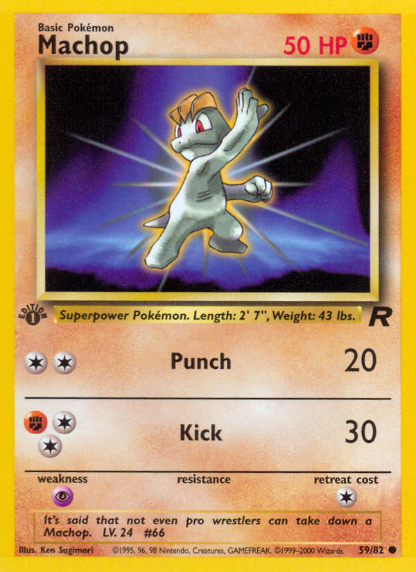 Machop (59/82) [Team Rocket 1st Edition] | Good Games North