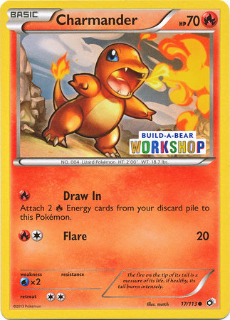 Charmander (17/113) (Build A Bear Workshop Exclusive) [Black & White: Legendary Treasures] | Good Games North