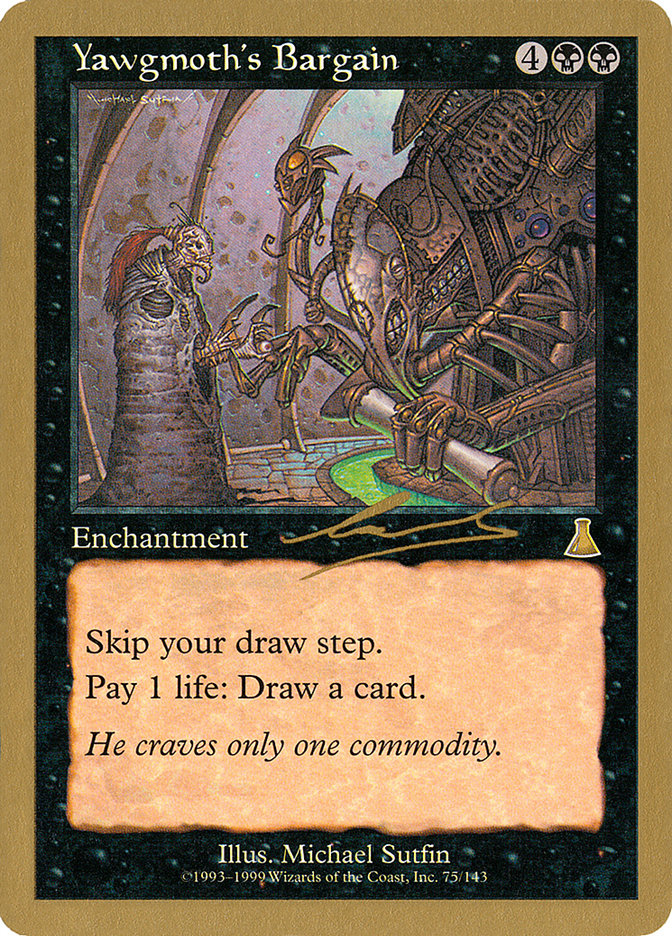 Yawgmoth's Bargain (Nicolas Labarre) [World Championship Decks 2000] | Good Games North