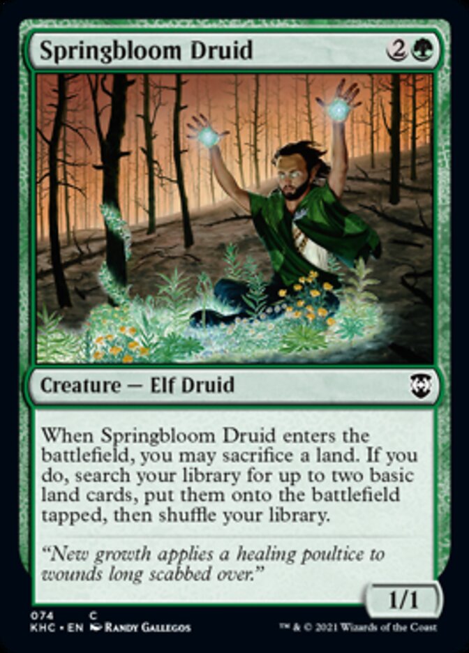 Springbloom Druid [Kaldheim Commander] | Good Games North