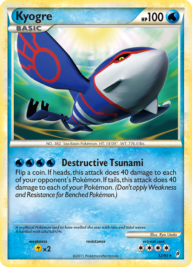 Kyogre (12/95) [HeartGold & SoulSilver: Call of Legends] | Good Games North