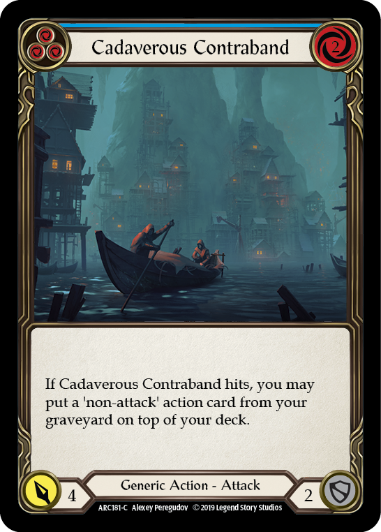 Cadaverous Contraband (Blue) [ARC181-C] 1st Edition Normal | Good Games North