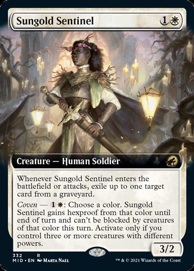 Sungold Sentinel (Extended) [Innistrad: Midnight Hunt] | Good Games North