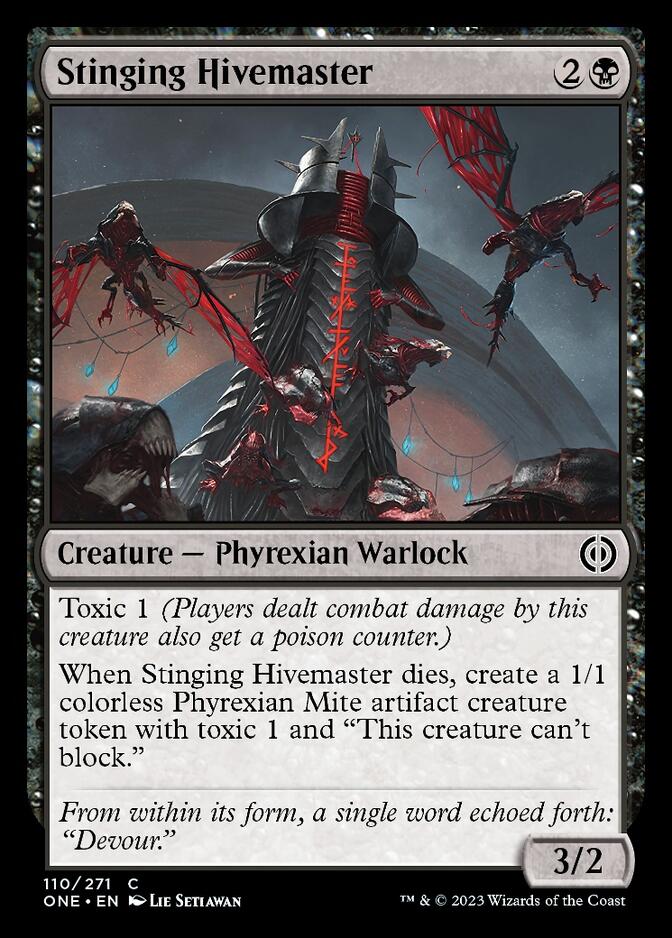 Stinging Hivemaster [Phyrexia: All Will Be One] | Good Games North