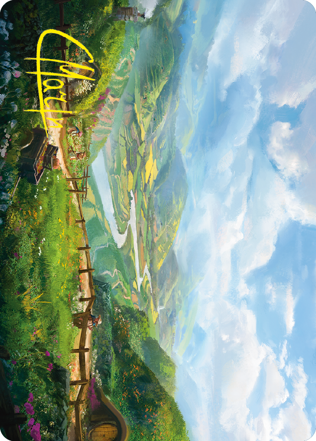 Plains Art Card (Gold-Stamped Signature) [The Lord of the Rings: Tales of Middle-earth Art Series] | Good Games North