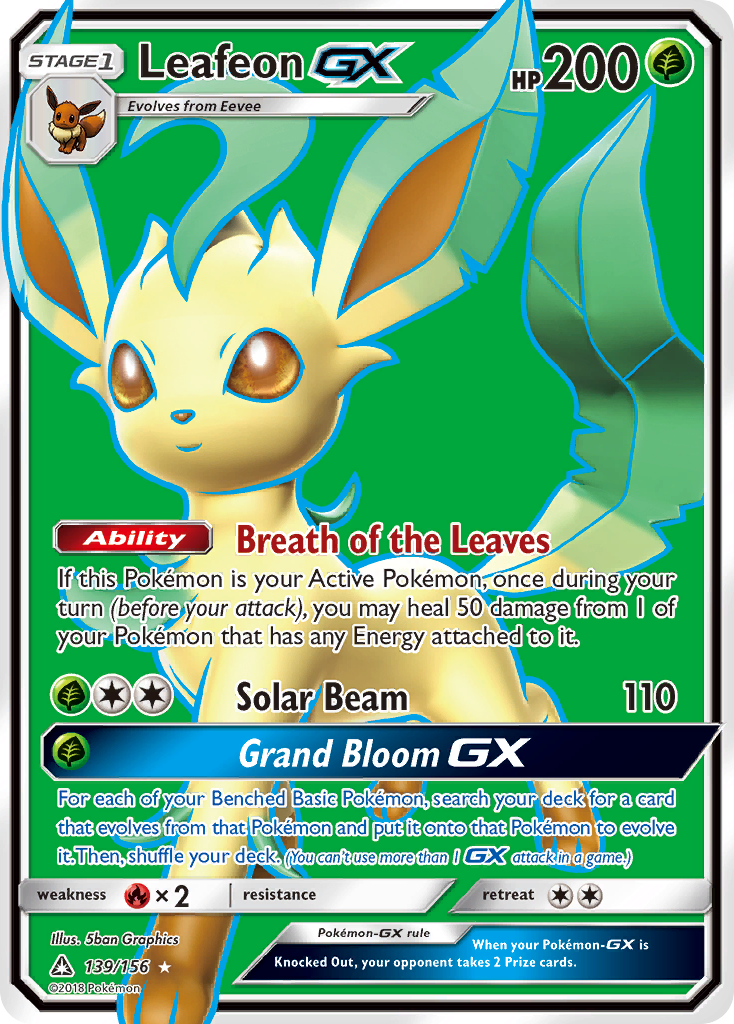 Leafeon GX (139/156) [Sun & Moon: Ultra Prism] | Good Games North