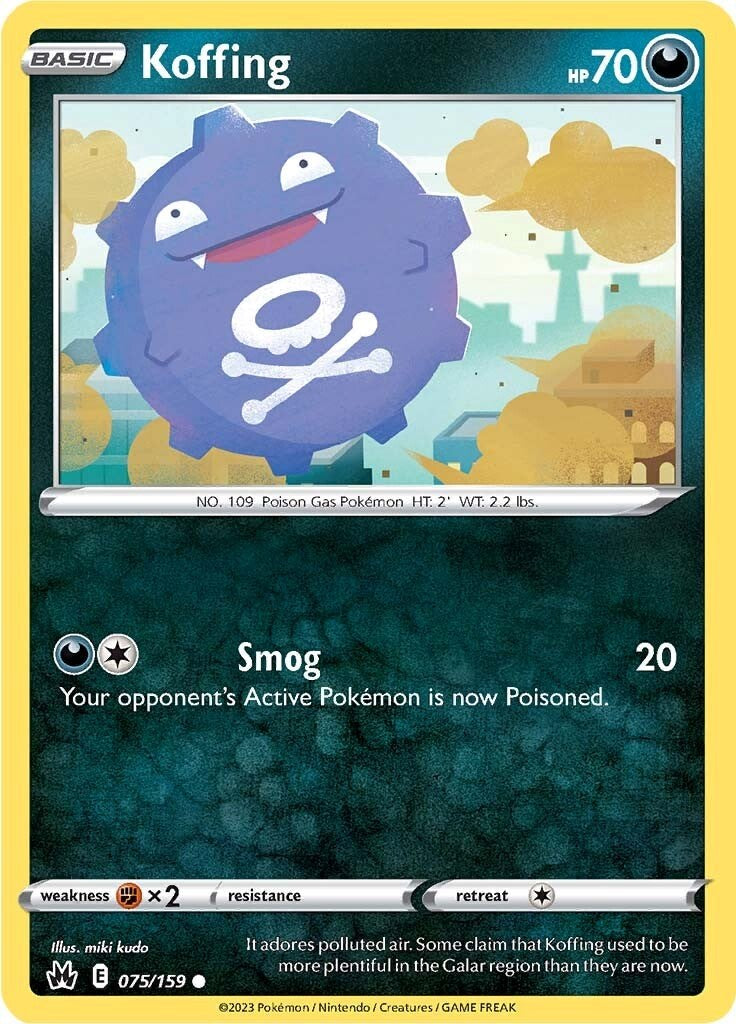 Koffing (075/159) [Sword & Shield: Crown Zenith] | Good Games North