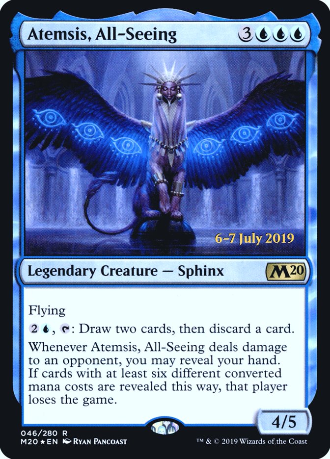 Atemsis, All-Seeing  [Core Set 2020 Prerelease Promos] | Good Games North