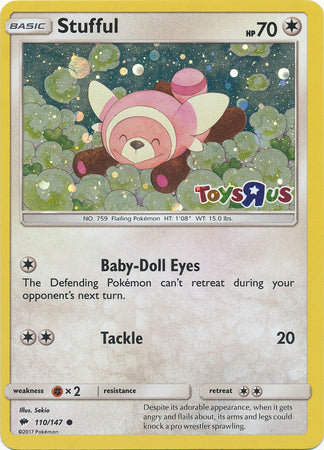 Stufful (110/147) (Toys R Us Promo) [Sun & Moon: Burning Shadows] | Good Games North