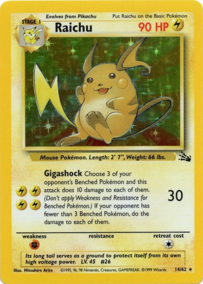 Raichu (14/62) [Fossil Unlimited] | Good Games North