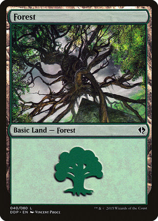 Forest (40) [Duel Decks: Zendikar vs. Eldrazi] | Good Games North