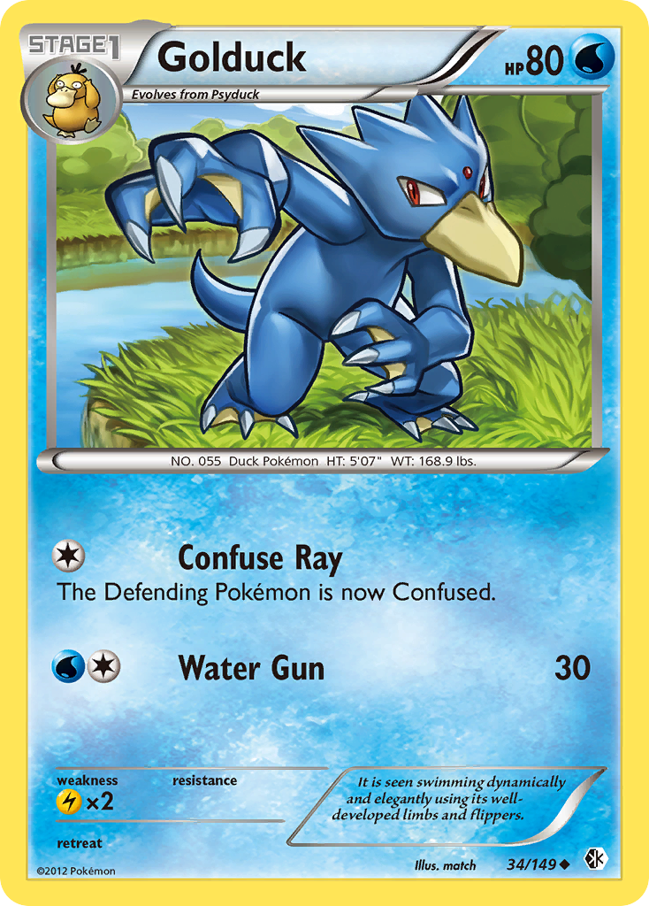 Golduck (34/149) [Black & White: Boundaries Crossed] | Good Games North