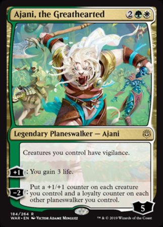 Ajani, the Greathearted [War of the Spark] | Good Games North