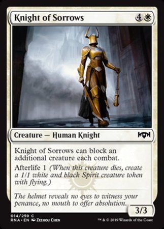 Knight of Sorrows [Ravnica Allegiance] | Good Games North