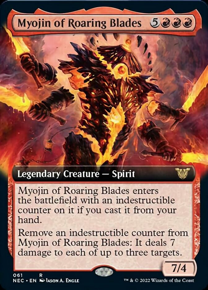 Myojin of Roaring Blades (Extended) [Kamigawa: Neon Dynasty Commander] | Good Games North