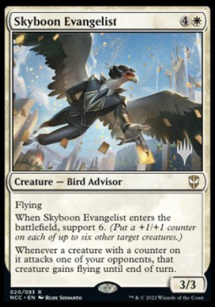 Skyboon Evangelist (Promo Pack) [Streets of New Capenna Commander Promos] | Good Games North