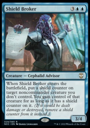 Shield Broker (Promo Pack) [Streets of New Capenna Commander Promos] | Good Games North