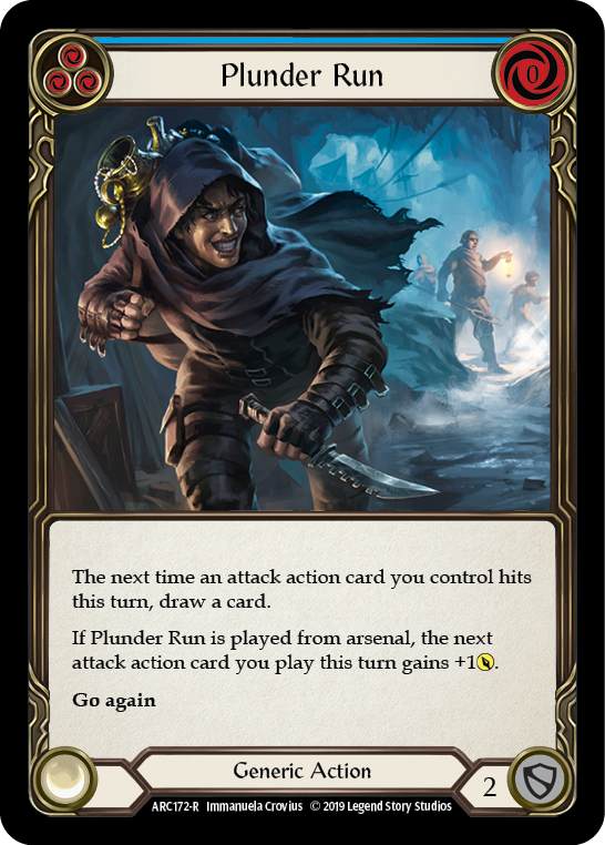 Plunder Run (Blue) [ARC172-R] 1st Edition Rainbow Foil | Good Games North