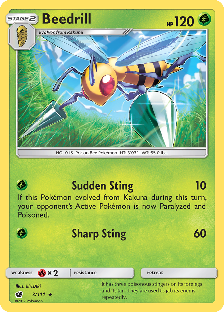Beedrill (3/111) [Sun & Moon: Crimson Invasion] | Good Games North