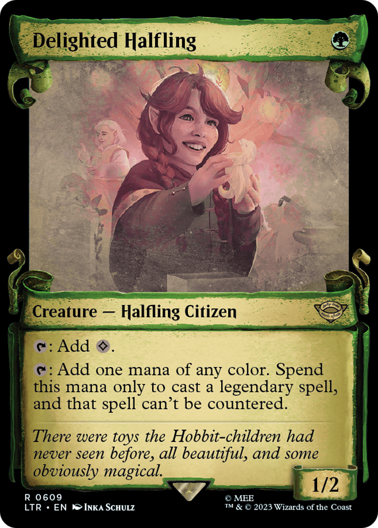 Delighted Halfling [The Lord of the Rings: Tales of Middle-Earth Showcase Scrolls] | Good Games North