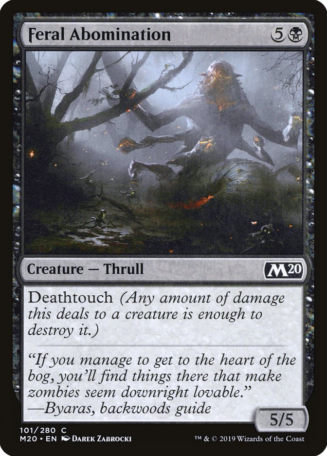 Feral Abomination [Core Set 2020] | Good Games North