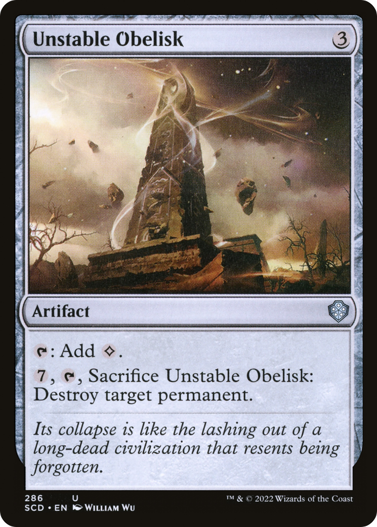 Unstable Obelisk [Starter Commander Decks] | Good Games North