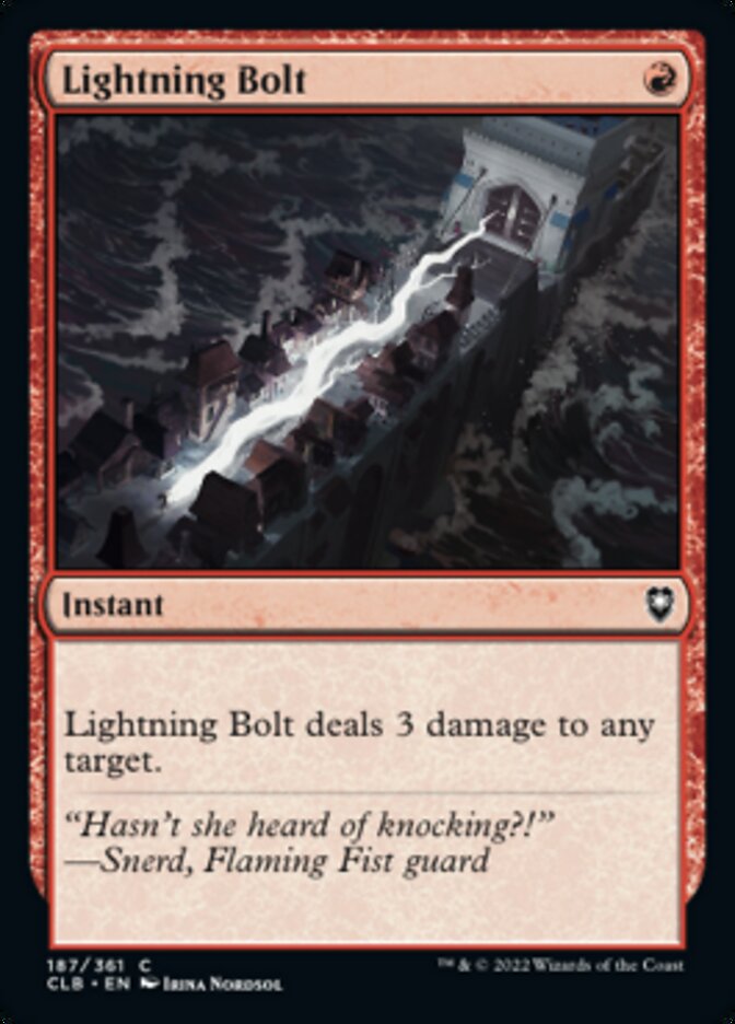 Lightning Bolt [Commander Legends: Battle for Baldur's Gate] | Good Games North
