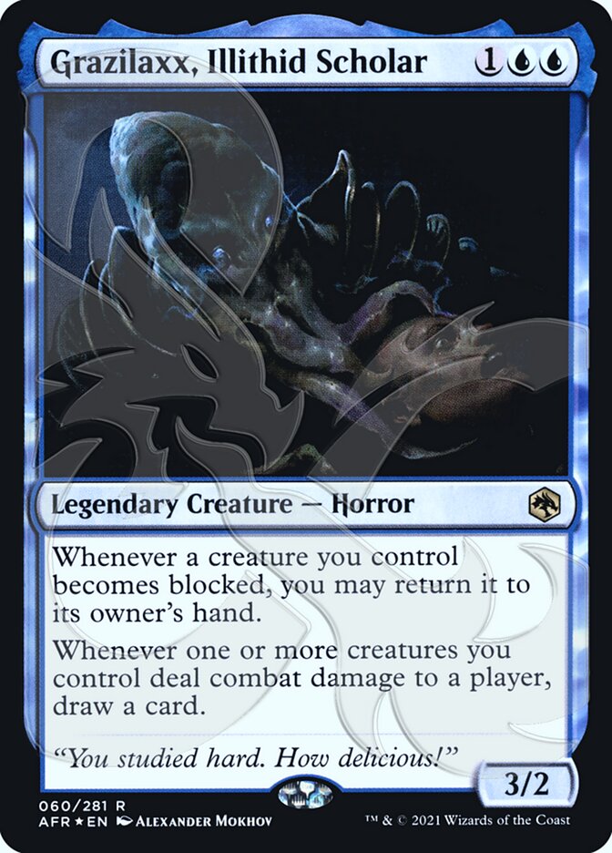 Grazilaxx, Illithid Scholar (Ampersand Promo) [Dungeons & Dragons: Adventures in the Forgotten Realms Promos] | Good Games North