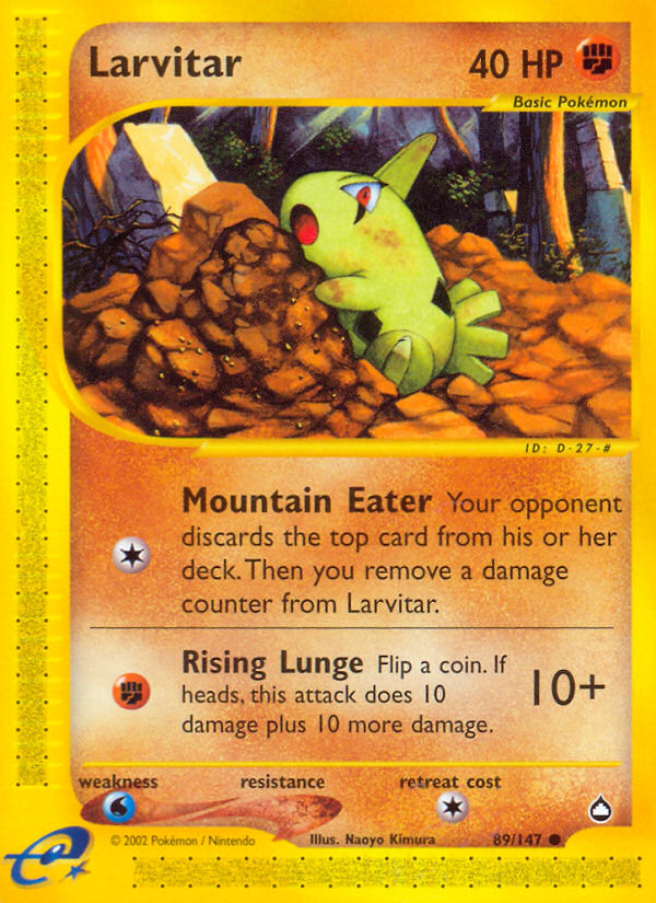 Larvitar (89/147) [Aquapolis] | Good Games North