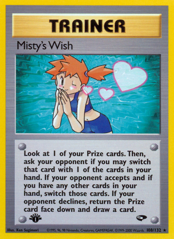 Misty's Wish (108/132) [Gym Challenge 1st Edition] | Good Games North