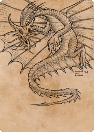 Ancient Gold Dragon Art Card (44) [Commander Legends: Battle for Baldur's Gate Art Series] | Good Games North