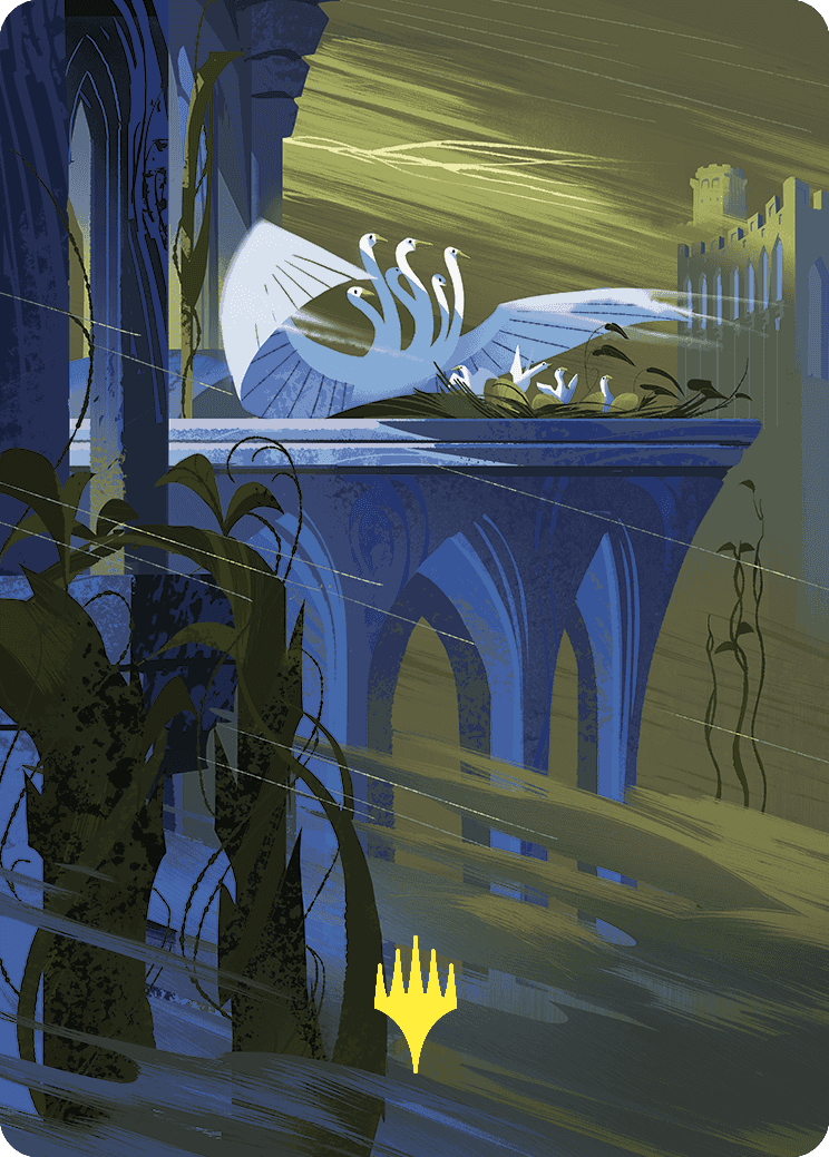 Doubling Season Art Card (Gold-Stamped Planeswalker Symbol) [Wilds of Eldraine Art Series] | Good Games North