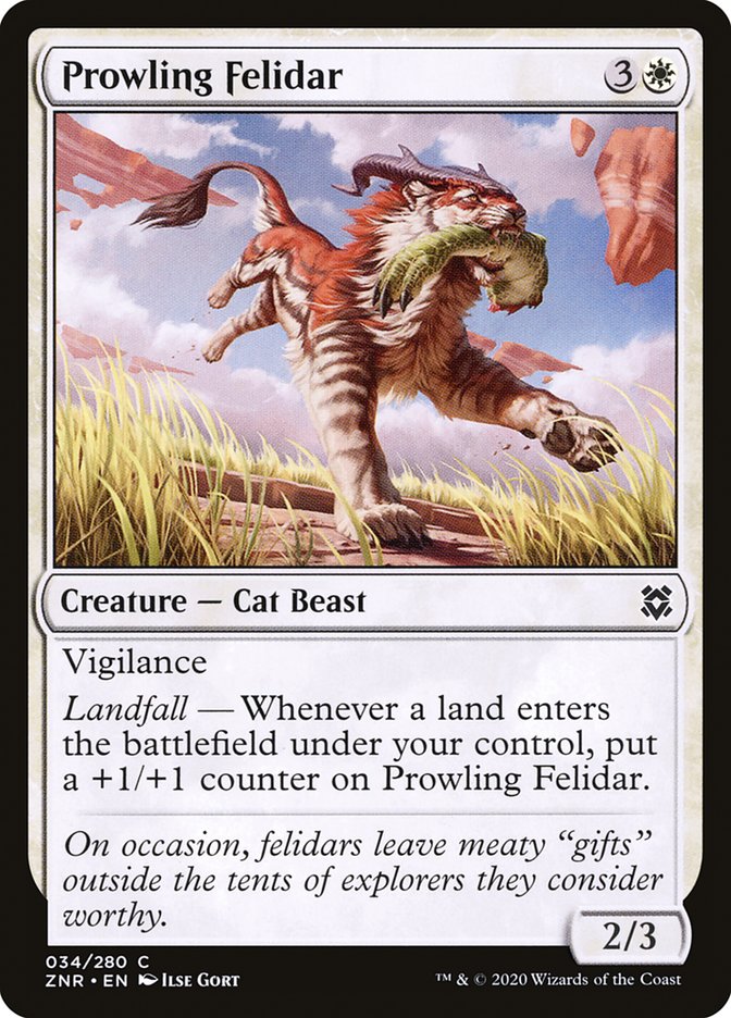 Prowling Felidar [Zendikar Rising] | Good Games North