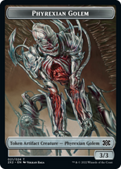 Drake // Phyrexian Golem Double-sided Token [Double Masters 2022 Tokens] | Good Games North