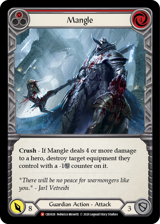Mangle [CRU026] 1st Edition Rainbow Foil | Good Games North