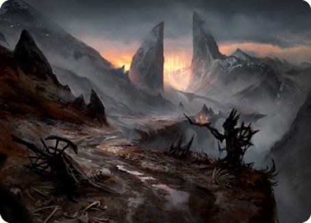 Haunted Ridge Art Card [Innistrad: Midnight Hunt Art Series] | Good Games North