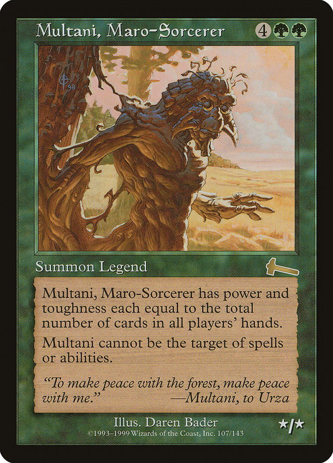 Multani, Maro-Sorcerer [Urza's Legacy] | Good Games North