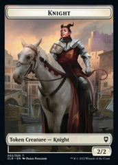 Treasure // Knight Double-sided Token [Commander Legends: Battle for Baldur's Gate Tokens] | Good Games North