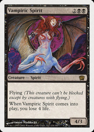 Vampiric Spirit [Eighth Edition] | Good Games North