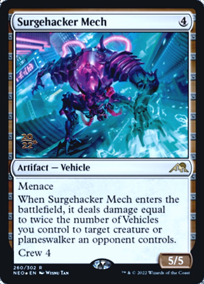 Surgehacker Mech [Kamigawa: Neon Dynasty Prerelease Promos] | Good Games North