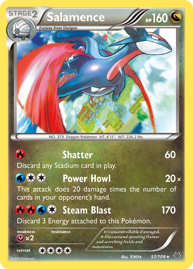 Salamence (57/108) [XY: Roaring Skies] | Good Games North