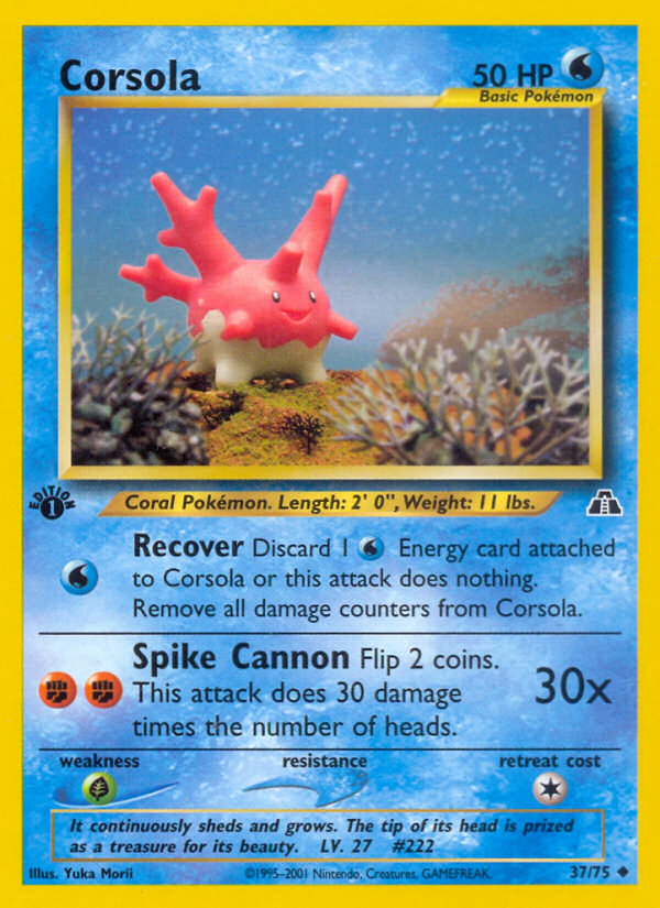 Corsola (37/75) [Neo Discovery 1st Edition] | Good Games North