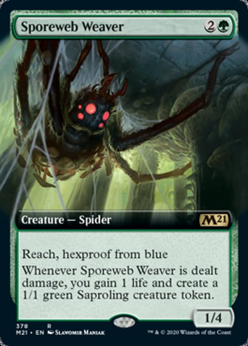 Sporeweb Weaver (Extended Art) [Core Set 2021] | Good Games North