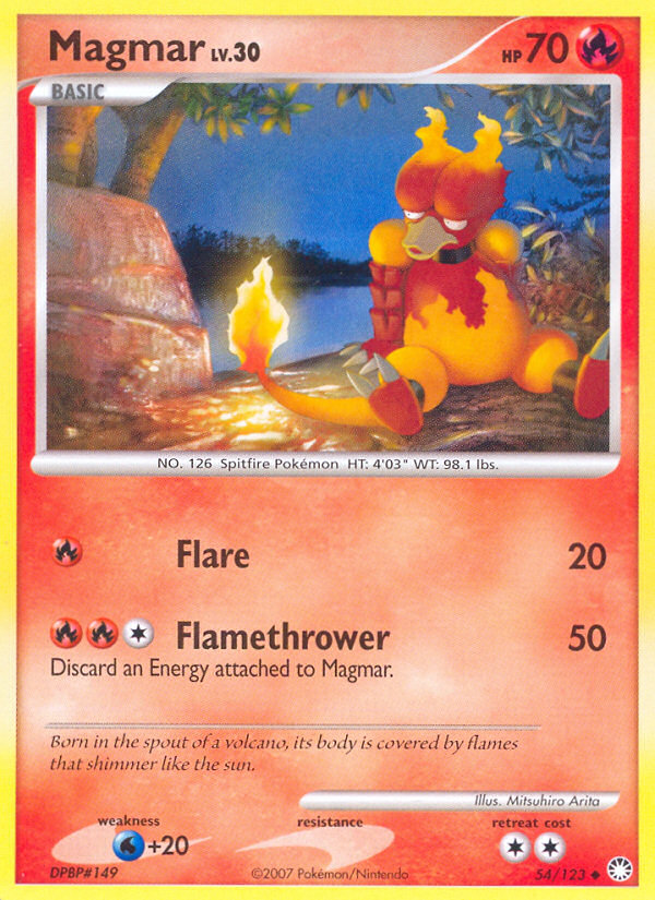 Magmar (54/123) [Diamond & Pearl: Mysterious Treasures] | Good Games North