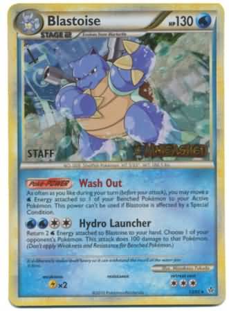 Blastoise (13/95) (Staff Prerelease Promo) [HeartGold & SoulSilver: Black Star Promos] | Good Games North