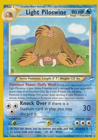 Light Piloswine (26/105) [Neo Destiny Unlimited] | Good Games North