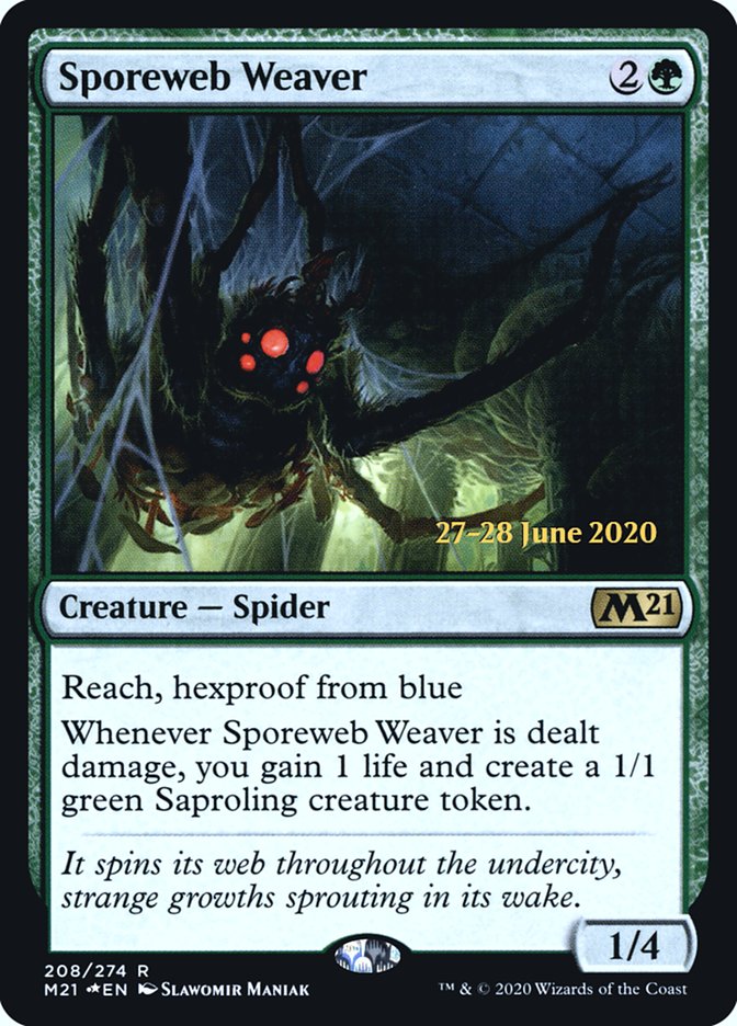 Sporeweb Weaver  [Core Set 2021 Prerelease Promos] | Good Games North