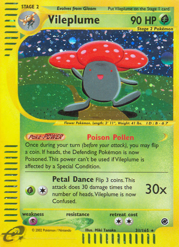 Vileplume (31/165) [Expedition: Base Set] | Good Games North