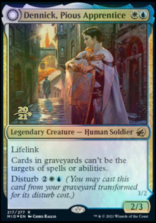 Dennick, Pious Apprentice // Dennick, Pious Apparition [Innistrad: Midnight Hunt Prerelease Promos] | Good Games North